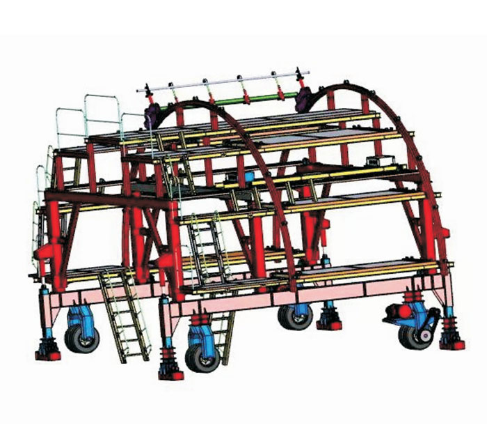防水板鋪設(shè)臺車